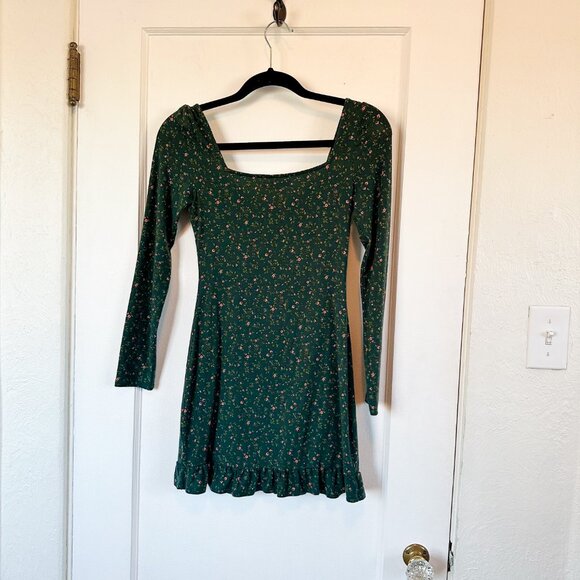 Reformation | Anjeline Floral‎ Mini Dress in Coriander Green Size XSmall - Picture 5 of 7
